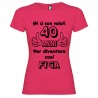 T-shirt personalizzata mi ci sono voluti 40 anni per diventare cosi figa fucsia