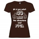 T-shirt personalizzata mi ci sono voluti 40 anni per diventare cosi figa marrone