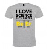 Maglietta personalizzata uomo amo la scienza ma preferisco la birra grigio