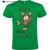 T-shirt addio al celibato amico dello sposo scimmia scimmie verde