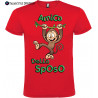 T-shirt addio al celibato amico dello sposo scimmia scimmie rosso