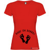 T-SHIRT DONNA PREMAMAN PERSONALIZZATA                         BABY ON BOARD  COLORE      ROSSO