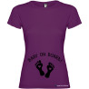 T-SHIRT DONNA PREMAMAN PERSONALIZZATA                         BABY ON BOARD  COLORE        VIOLA
