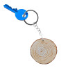 Portachiavi personalizzato in legno naturale tronco