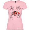 T-SHIRT DONNA PERSONALIZZATA FIDANZATI COLORE ROSA