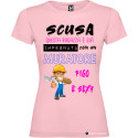 T-SHIRT DONNA PERSONALIZZATA SPIRITOSA MURATORE COLORE ROSA