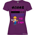 T-SHIRT DONNA PERSONALIZZATA SPIRITOSA MURATORE COLORE VIOLA