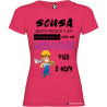 T-SHIRT DONNA PERSONALIZZATA SPIRITOSA MURATORE COLORE ROSA FUCSIA