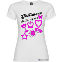 T-SHIRT DONNA  PERSONALIZZATA MATRIMONIO COLORE BIANCO