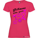 T-SHIRT DONNA  PERSONALIZZATA MATRIMONIO COLORE ROSA FUCSIA