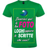 Maglietta personalizzata t-shirt personalizzata uomo donna cotone Italian Style Diffusion colore verde