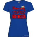 T-SHIRT DONNA SPIRITOSA PERSONALIZZATA SUPER DOTTORESSA COLORE BLU ROYAL