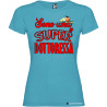 T-SHIRT DONNA SPIRITOSA PERSONALIZZATA SUPER DOTTORESSA COLORE TURCHESE