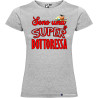 T-SHIRT DONNA SPIRITOSA PERSONALIZZATA SUPER DOTTORESSA COLORE GRIGIO