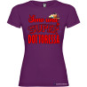 T-SHIRT DONNA SPIRITOSA PERSONALIZZATA SUPER DOTTORESSA COLORE VIOLA