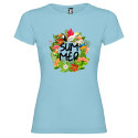 T-SHIRT DONNA SUMMER PERSONALIZZATA COLORE AZZURRO