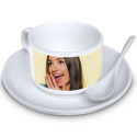 Tazzina da caffè personalizzata tazza con piattino e cucchiaino personalizzato