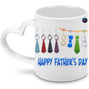 TAZZA MUG MANICO A CUORE PAPÀ HAPPY FATHER'S
