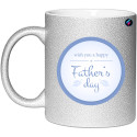 TAZZA MUG CON GLITTER PAPÀ HAPPY FATHER'S DAY