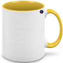 TAZZA PERSONALIZZATA MUG CON MANICO COLORATO COLORE GIALLO
