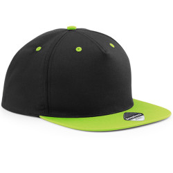 Cappellino con ricamo o stampa Snapback Contrast colore nero verde