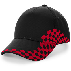 Cappellino con ricamo o stampa Grand Prix Cap colore nero rosso