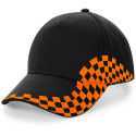 Cappellino con ricamo o stampa Grand Prix Cap colore nero arancio