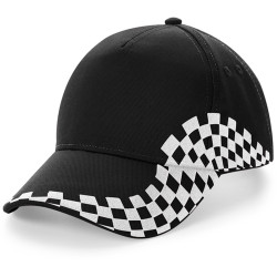 Cappellino con ricamo o stampa Grand Prix Cap colore bianco nero
