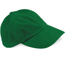 Cappellino con ricamo o stampa bicolore cotone spazzolato colore verde