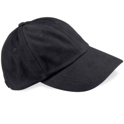 Cappellino con ricamo o stampa bicolore cotone spazzolato colore nero