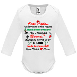 Body per neonato manica lunga bambino bambina Natale