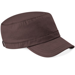 Cappellino in cotone prelavato con ricamo o stampa colore marrone