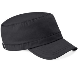 Cappellino in cotone prelavato con ricamo o stampa colore nero