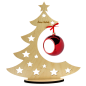 Albero di Natale personalizzato con pallina in legno Xmas Tree