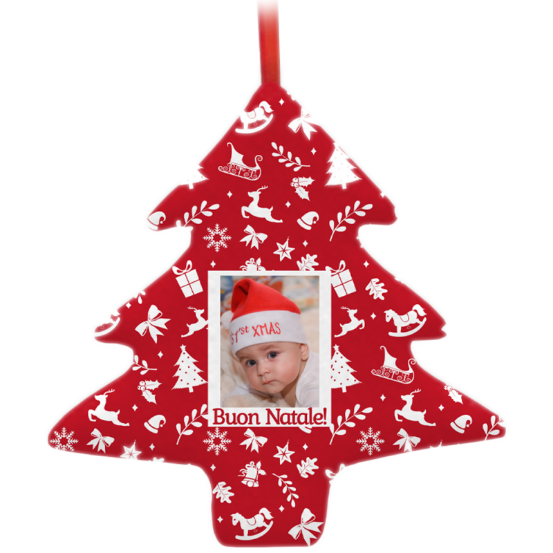 Albero di Natale personalizzato con foto da appendere Soft Tree