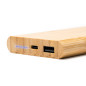 Ricarica wireless in bambù incisione personalizzata 6000 mAh