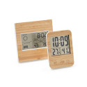 Orologio sveglia meteo in bambù personalizzato Munich 4