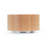 Cassa audio senza fili bianco e bambù personalizzata Mimosa 3