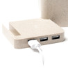 Caricatore wireless 3 porte usb in fibra di grano Rusty 3