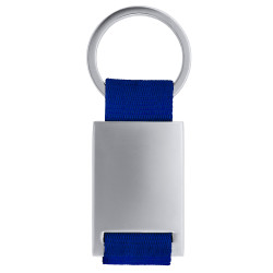 Portachiavi Mineral con incisione personalizzata acciaio blu navy