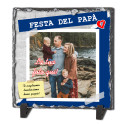 foto su pietra ardesia personalizzata per la festa del papà