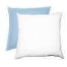 Cuscino personalizzato con imbottitura quadrato bicolore azzurro