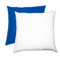 Cuscino personalizzato con imbottitura quadrato bicolore  blu