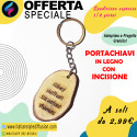PORTACHIAVI NATURALE PERSONALIZZATO CON INCISIONE