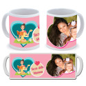 Tazza da colazione personalizzata con foto per la festa della mamma