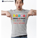 MAGLIETTA GAME OVER CON PACMAN PER ADDIO AL CELIBATO