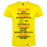 T-SHIRT 18 ANNI CE L'HO LUNGO GRANDE DURO COLORE GIALLO