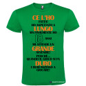 T-SHIRT 18 ANNI CE L'HO LUNGO GRANDE DURO COLORE VERDE