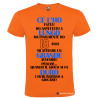 T-SHIRT 18 ANNI CE L'HO LUNGO GRANDE DURO COLORE ARANCIO