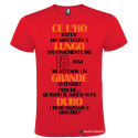 T-SHIRT 18 ANNI CE L'HO LUNGO GRANDE DURO COLORE ROSSO